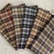 Tartan Check Polyester Wool Materials Fabric Houndstooth Retro Plaid