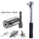 7-19mm Universal Socket Wrench with Drill Adapter+3/8 39 Teeth 7.5-inch Ratchet Socket Wrench Spanner Tool
