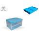 Transparent Plastic Foldable Container With Handles Maximizing Space 600 - 320