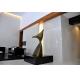Surface Painted Cast Bronze Sculpture Abstract Style For Hotel Decoration