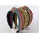 Braided fabric hair hoops retro ethnic knot wide fabric headbands hair accessories lady decorate wear