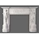 New Design Natural Stone Yellow Fireplace Mantel