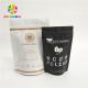 palstic zipper laminated coffee bags plain white stand up pouch with k tear notches packaging for 500g 1kg 3kg