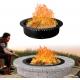 Smokeless Fire Pit Insert Steel 45 Round Foldable Fire Pit Ring with Air Vents and Coller Support