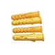 Durable Using 8mm Expanding Plastic Anchor Yellow Color