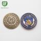 3D effects Double Plating Police challenge Coin with silver plating challenge coin