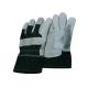 12 inch denim cotton back / cuff Insulated split Cow Leather Gloves / Glove 11005
