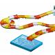 Fiberglass Children s Water Roller Coaster Slides Outdoor Pool Water Slide For Family With a Safety Height in Yellow