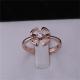 Roma Gold Brand Jewelry Fiorever 18 Karat Rose Gold Ring set with a central