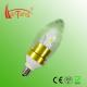 3W Dimmable Golden LED Candle Lamp Bulbs With PC Lens For Market