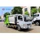 Dongfeng Garbage Compactor Truck , 4X2 6 CBM Carbon Steel Waste Truck