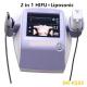 Popular! Portable 2 in 1 hifu technology combine two functions/ face skin rejuvenation and body fat remove machine