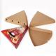 Triangle Shape Pizza Packaging Box Color Printing Kraft Corrugated