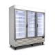 Anti Rust Glass Door Display Chiller Intelligent Precise Temperature Control