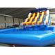 6.5m High Giant Double Lane Inflatalbe Water Slide With Swimming Pool