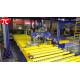 PLC Steel Coil Packaging Line OD 800mm 1400mm With Double Stacking System