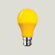 No Flicker Yellow Cover Bulb with 580nm, Anti-UV, 50000hrs, SMD 2835, Triac/0-10V Dimmable, E27/B22/E26