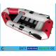 White And Red Inflatable Float Boat PVC Drift Boat Inflatable Fishing Boat