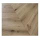 Character ABCD grade 60 degree Euro Oak Chevron Engineered wood Flooring Natural Brushed UV lac
