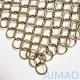 Exterior Bronze Ring Mesh Curtain Chainmail 18mm High Strenth