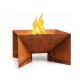 Laser Cutting Camping Heater Wood Burning Fire Pit Grill Portable Corten Metal Brazier