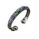 925 Silver Colorful Enamel Cuff Bracelet Vintage Jewelry for Women (B6050602)