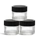 5ml Glass Concentrate Container with Black Lid