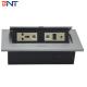 with 30cm cable length hidden type desktop conference table pop up power socket box
