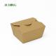 Greaseproof disposable Paper Food Packaging 1080ml kraft take out container