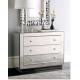 UK Style Bedroom Mirrored Chest Dresser Table With Venetian Wall Mirror