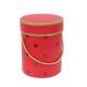 OEM-Customized logo printing Cardboard box Red Cylindrical children's toy gift box