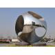 Large Size Outdoor Sphere Sculpture Stainless Steel For Public Roundabout