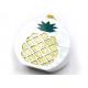 Trendy Pineapple White Clutch Bag , Evening Clutch Bags For Splicing Banquet