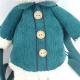 PP Cotton Blue Plush Toy Backpack 29cm Teddy Bear Backpack Eco Friendly