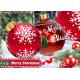 Merry Christmas Blow Up Balloon Ornaments Yard Decoration Large Outdoor PVC Inflatable Balls