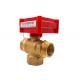 1.0 Mpa Zone Heating Valves 3 Wires 2 Points DN40 Water Flow Control
