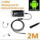 5.5mm waterproof 67 android  borescope with USB inspection camera HD6 LED 5