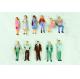 P50-12 outdoor 1:50 Architectural Scale Model People Painted Figures 4.3cm