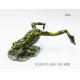 Leaves the frog shape trinket box with rhinestone for lovely jewelry box