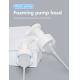 43mm Neck Size Foaming Dispenser Pump White Color All Plastic Without Metal