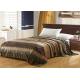 Leopard Pattern Flannel Fleece Blanket Machine Washing For Home And Hotel