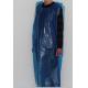 Blue Disposable PE Smock Throw Away Aprons  Food Safe Fluid Resistant Eco Friendly