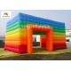 EN14960 Rainbow Inflatable Event Tent 4m Colorful Oxford For Commercial