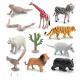Wildlife Animal Model Toys 11 PCS Mini Tiger Zebra Lion Giraffe Black Bear Figurine Family Party Favors