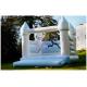 White 0.55mm PVC Tarpaulins Inflatable Bounce House Castle For Wedding BV CCC