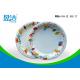 9 Inch Colored Disposable Paper Plates With Shiny Oil Coated Surface