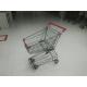 Zinc Plating / PPG Powder Coating Wire Shopping Cart 45L For Small Market