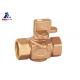 F X F Brass Ball Valve Cw617n 15mm Lockable Handle Nature Color