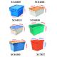 Storage Container With Attached Lid Nestable Crate 600*400*315mm Heavy Duty Tote With Hinged Lid