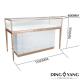 Modern Design Jewelry Store Display Case with Hidden LED Lights